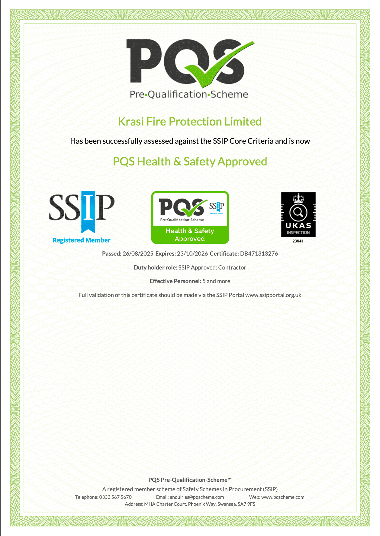 Certificate 6