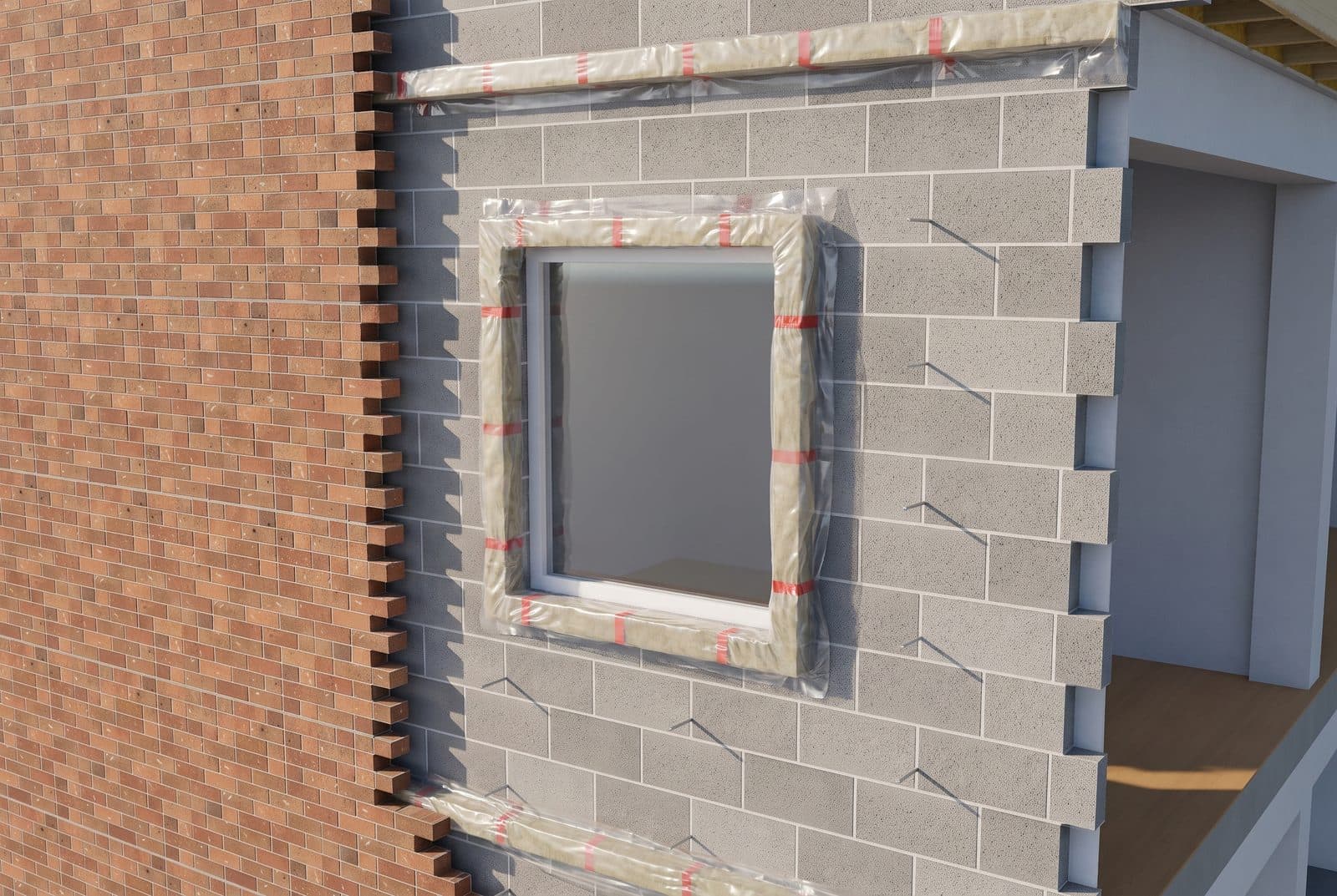 Illustrative render: Cavity Barriers